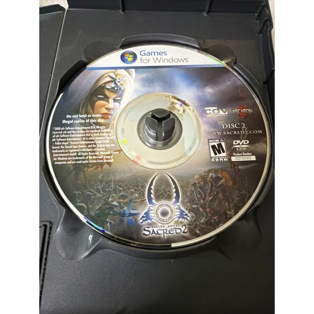 Fallen Angel Sacred 2 PC DVD ROM Game 2008 CIB Complete Sleeve WIN Atari Vtg